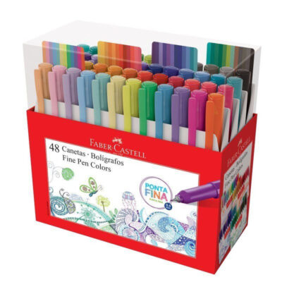 Caneta Fine Pen Colors Com 48 Cores