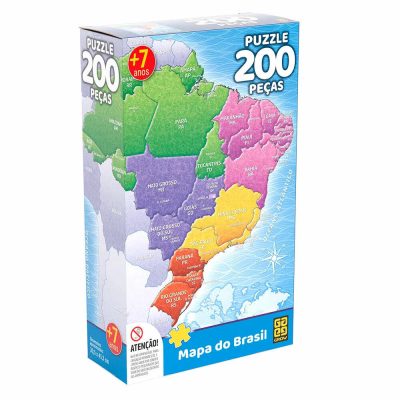 Quebra-CabeÇa Mapa Do Brasil - Com 200 PeÇas