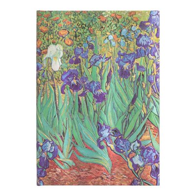 Caderneta Anotações 144 Folhas Sem Pauta - Van Gogh Irises Midi